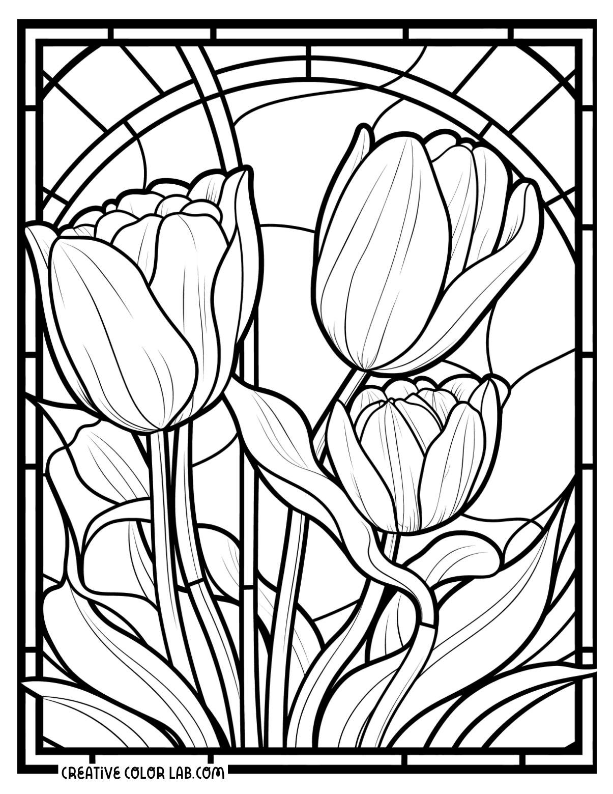 13 Tulip Coloring Pages | Free Pdf Printables intended for Free Printable Tulip Coloring Pages