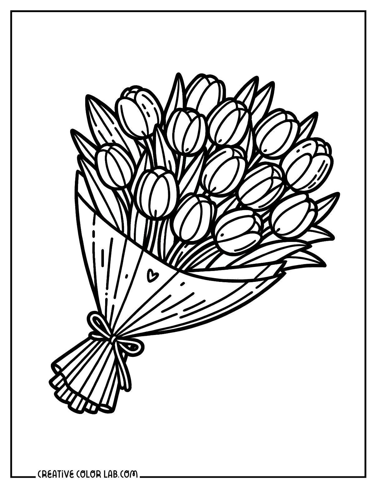 13 Tulip Coloring Pages | Free Pdf Printables within Free Printable Tulip Coloring Pages