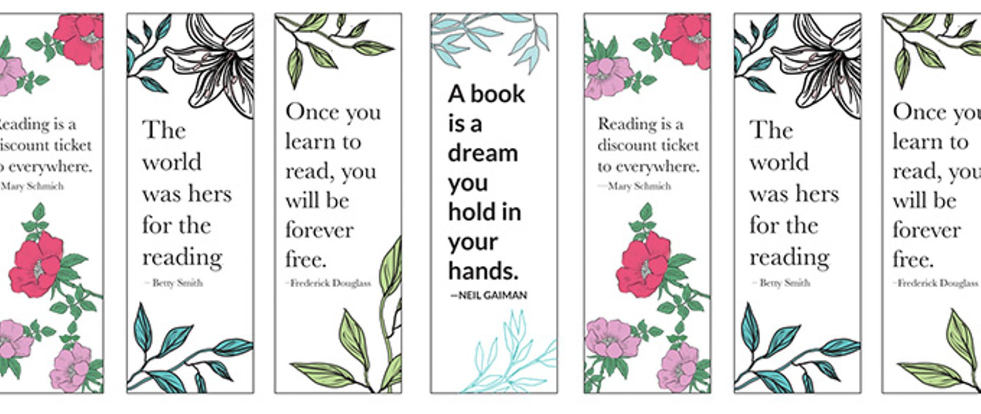 14 Free Printable Bookmarks To Brighten Up Your Books with Free Printable Bookmarks