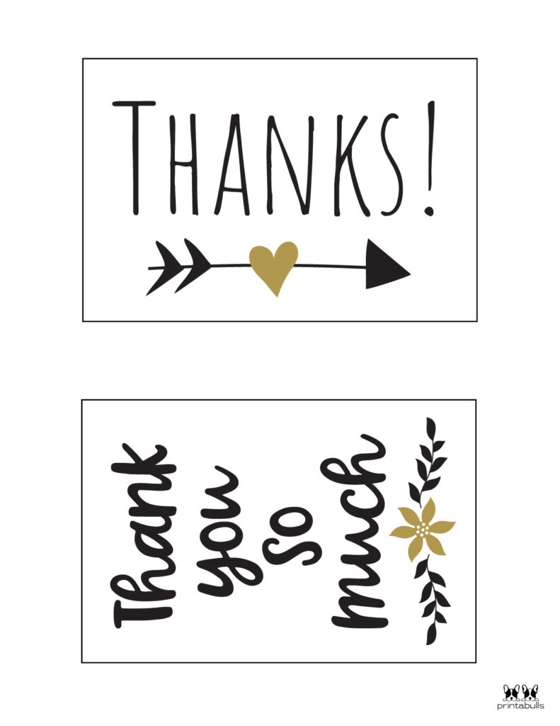 150+ Printable Thank You Cards - Free | Printabulls regarding Free Printable Thank You Notes