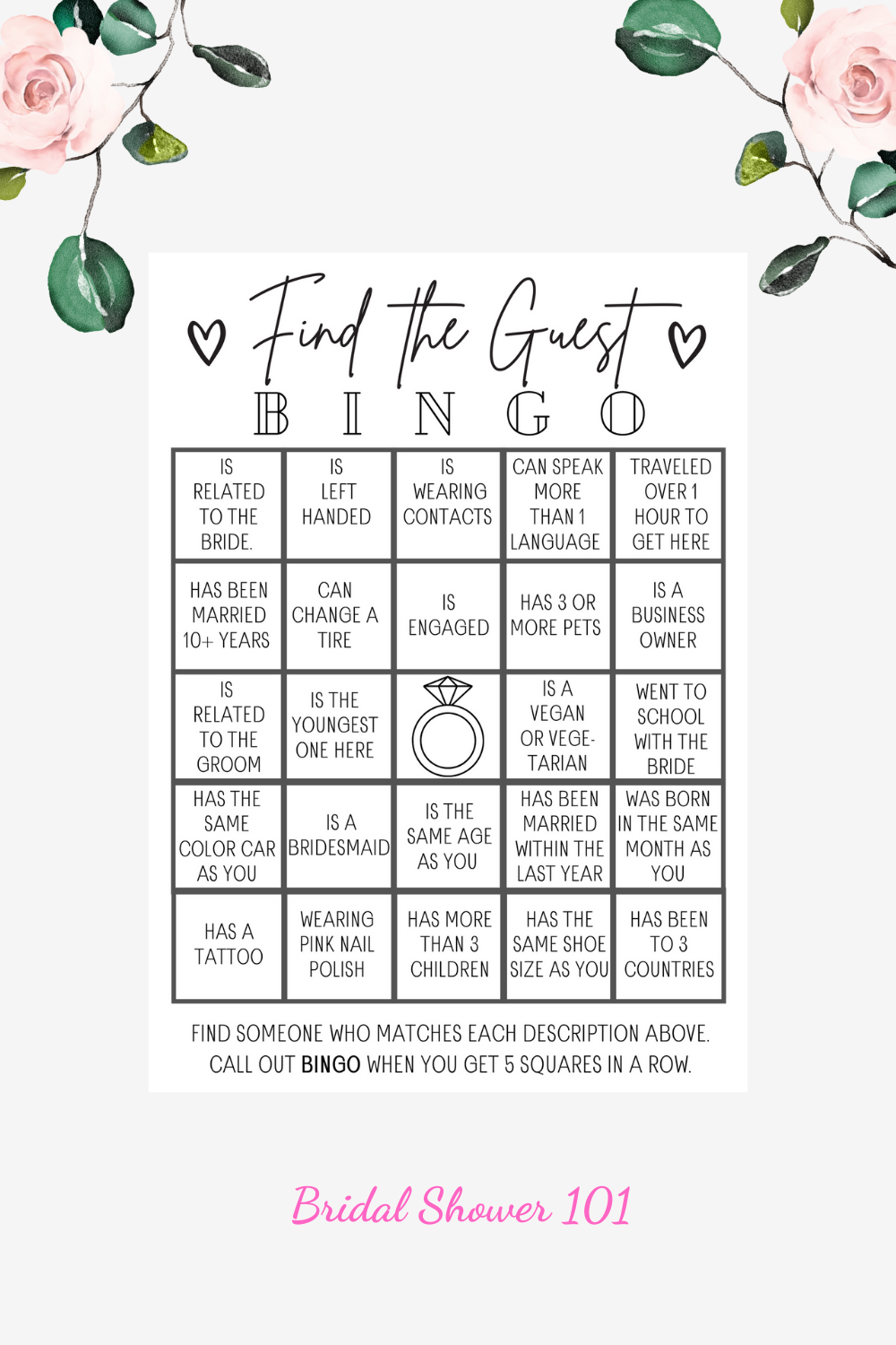 17 Free Printable Bridal Shower Games | Bridal Shower 101 inside Free Printable Bridal Shower Bingo