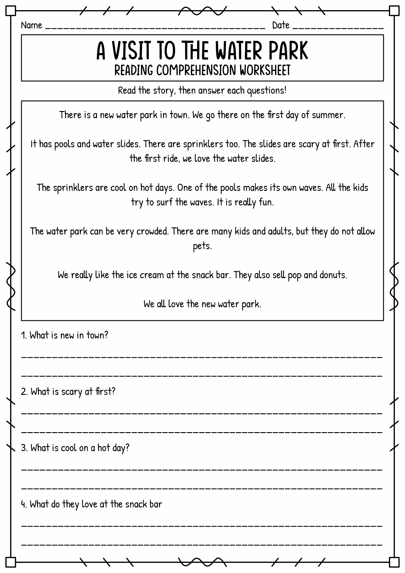 17 Second Grade Short Story Worksheet - Free Pdf At Worksheeto for Free Printable Short Stories With Comprehension Questions