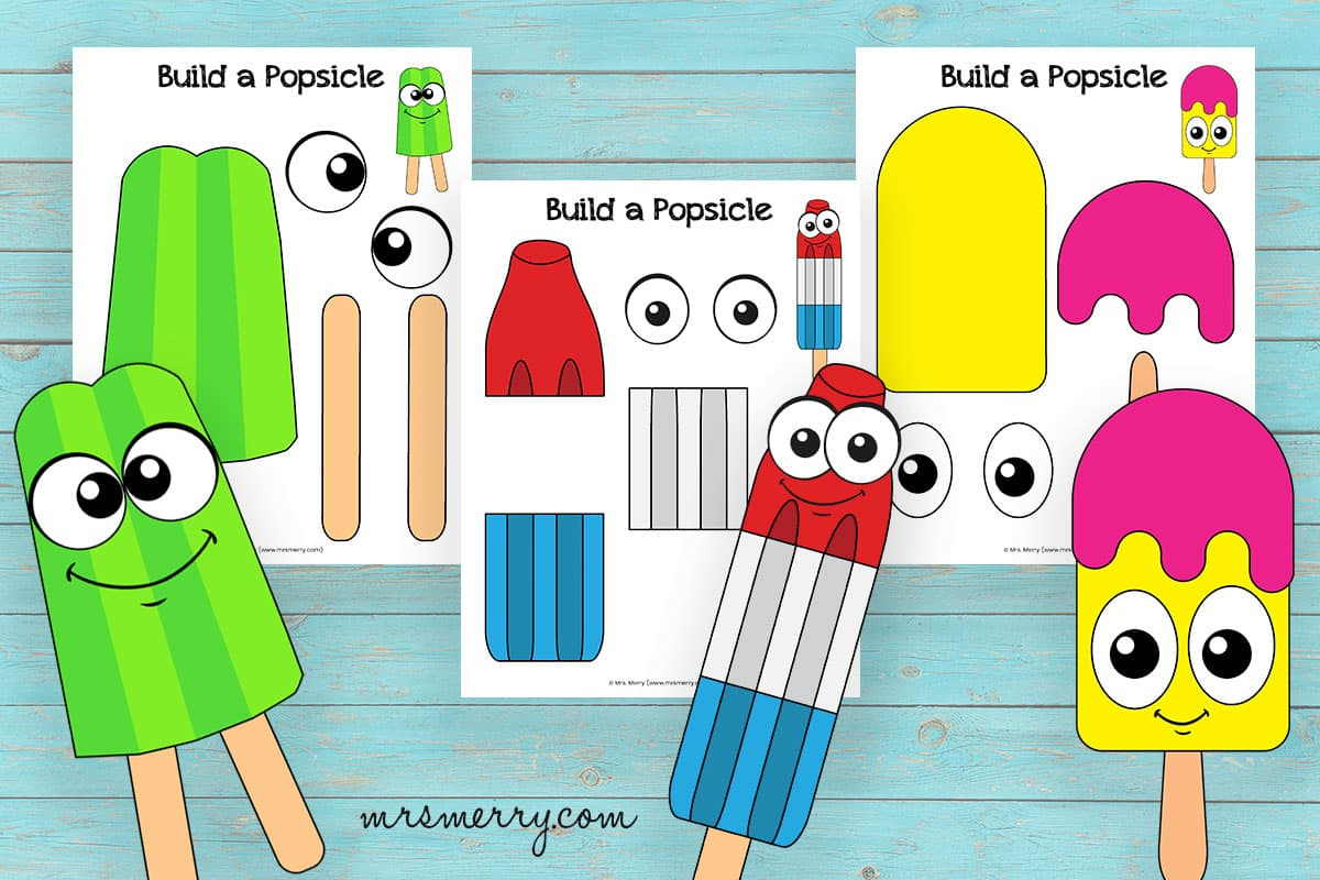 18 Popsicle Templates Free Printable | Mrs. Merry throughout Free Printable Popsicle Template