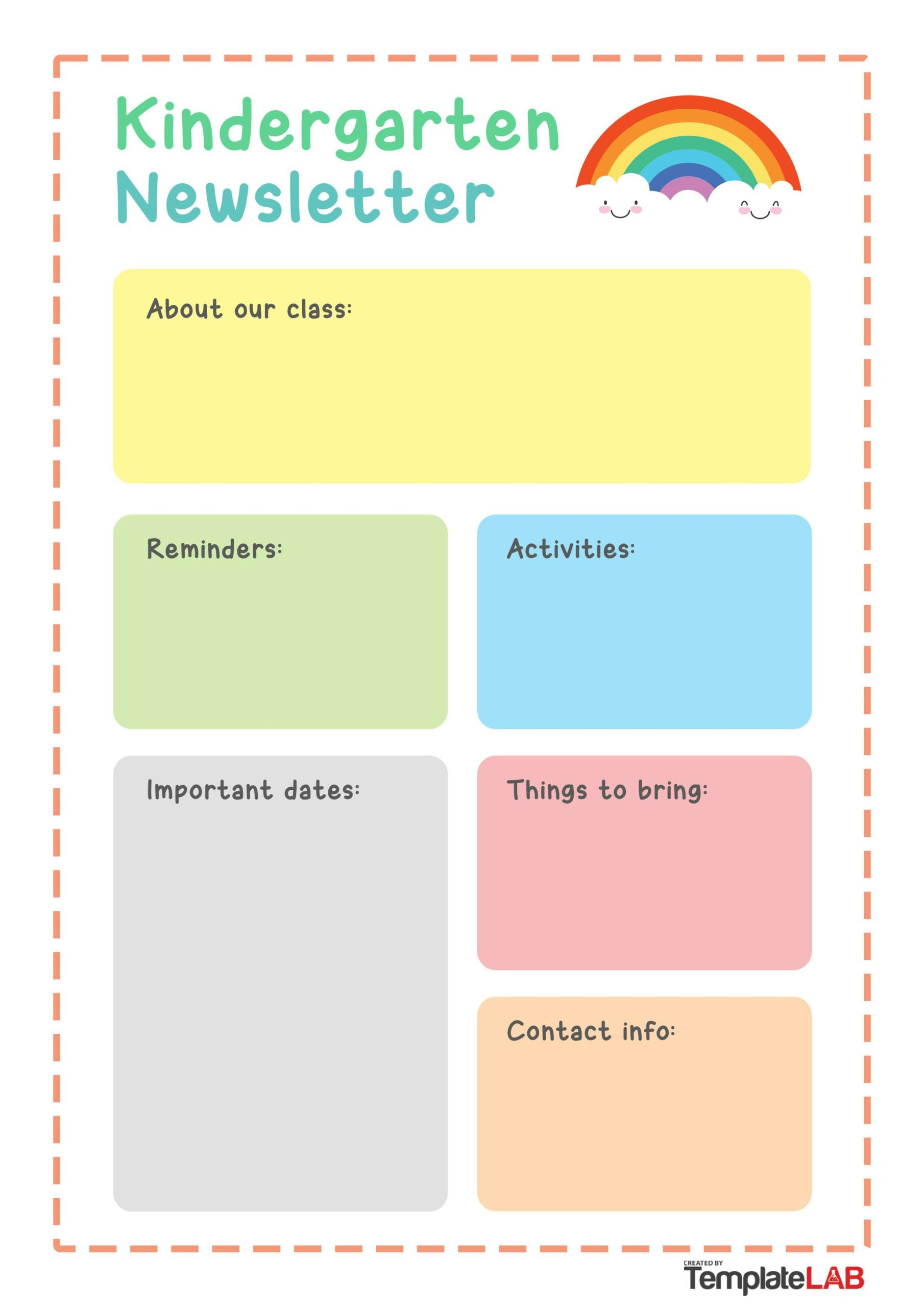 19 Creative Preschool Newsletter Templates (Free) with Free Printable Preschool Newsletter Templates