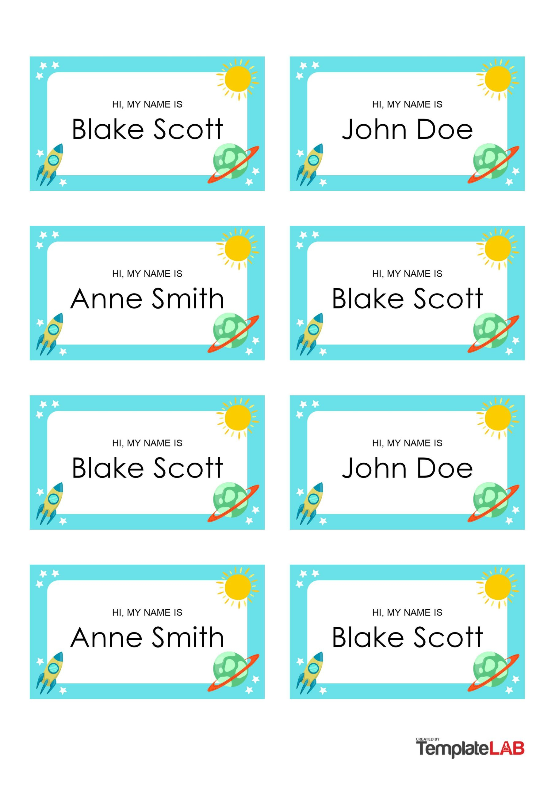 19 Editable Name Tag &amp;amp; Name Badge Templates [Free] intended for Name Tag Template Free Printable