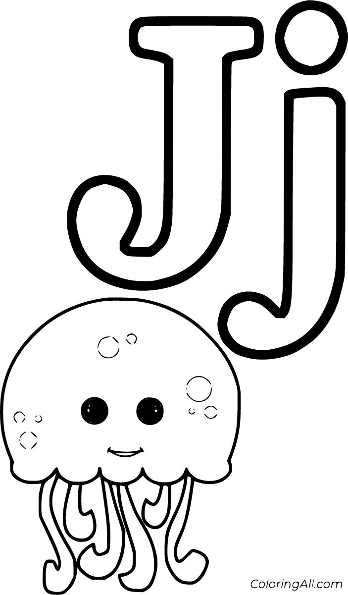 19 Free Printable Letter J Coloring Pages In Vector Format, Easy regarding Free Printable Letter J