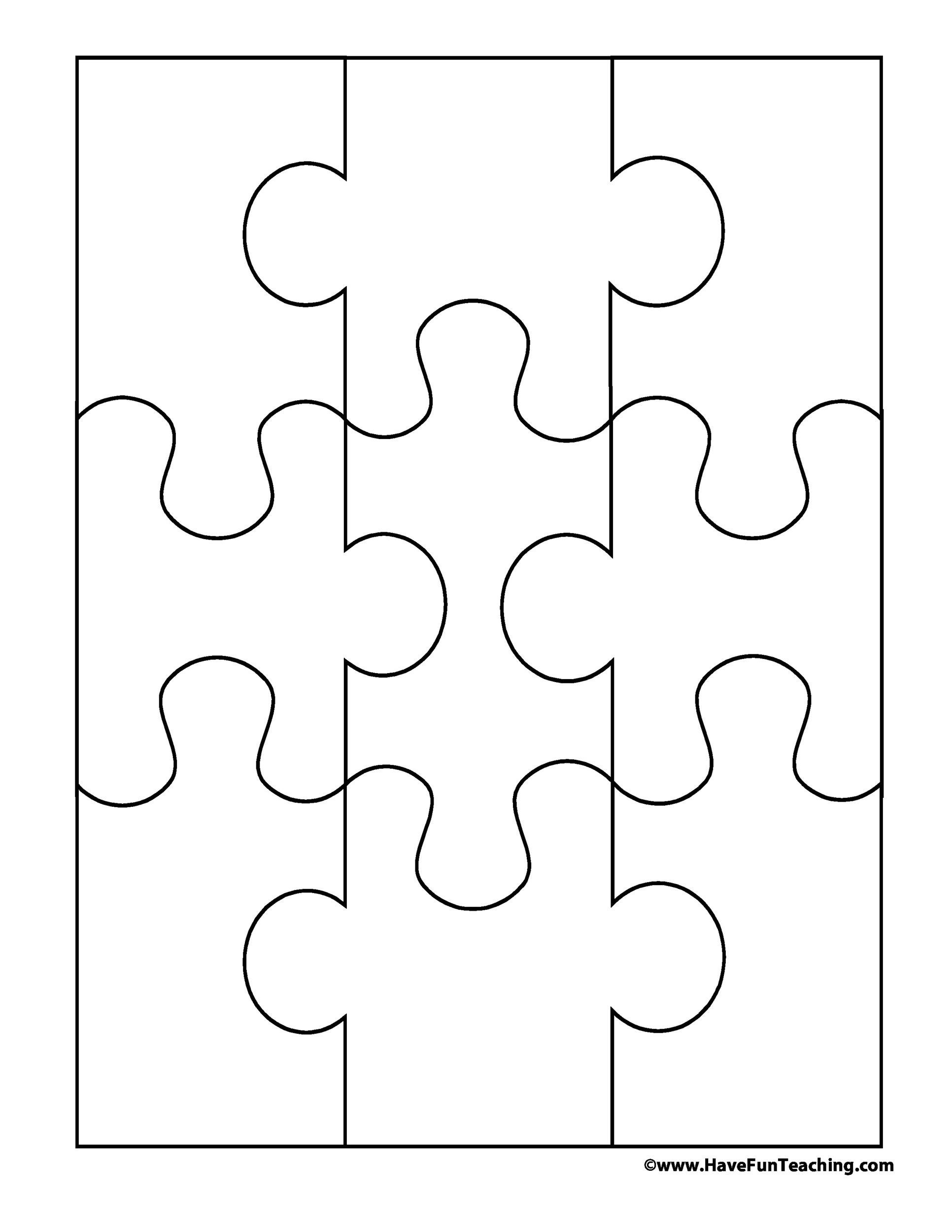 19 Printable Puzzle Piece Templates ᐅ Templatelab for Free Printable Blank Jigsaw Puzzle Pieces