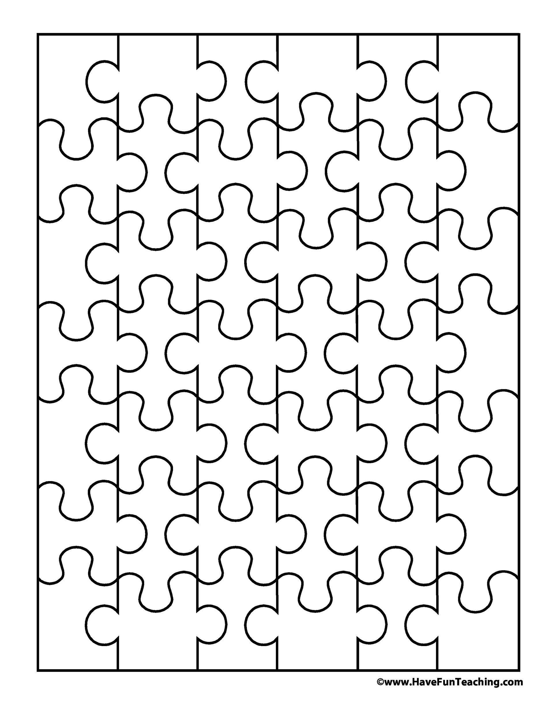 19 Printable Puzzle Piece Templates ᐅ Templatelab inside Jigsaw Puzzle Maker Free Printable