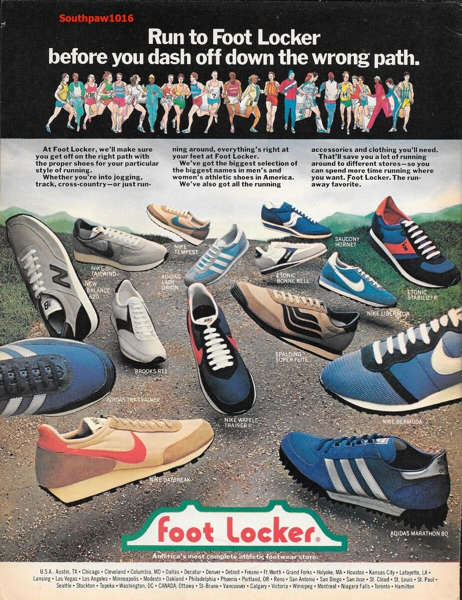 1979 Foot Locker Classic &amp;quot;Running Shoe&amp;quot; Collection Vintage Print Ad intended for Free Printable Footlocker Coupons