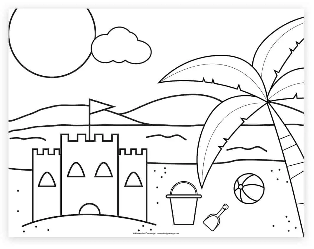 20 Beach Coloring Pages For Kids To Print For Free with regard to Free Printable Beach Coloring Pages