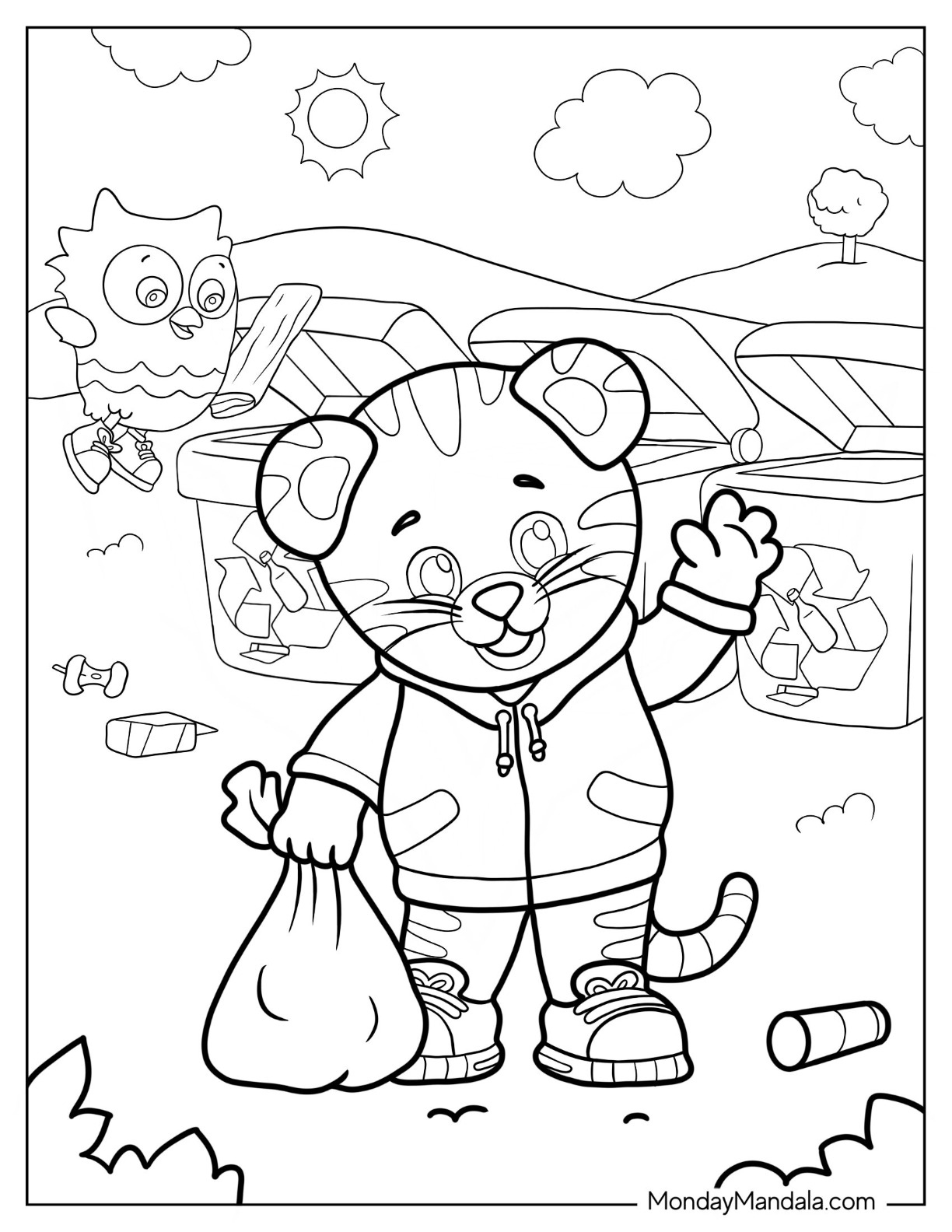 20 Daniel Tiger Coloring Pages (Free Pdf Printables) for Free Printable Daniel Tiger Coloring Pages