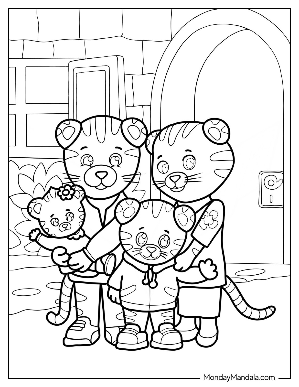 20 Daniel Tiger Coloring Pages (Free Pdf Printables) for Free Printable Daniel Tiger Coloring Pages