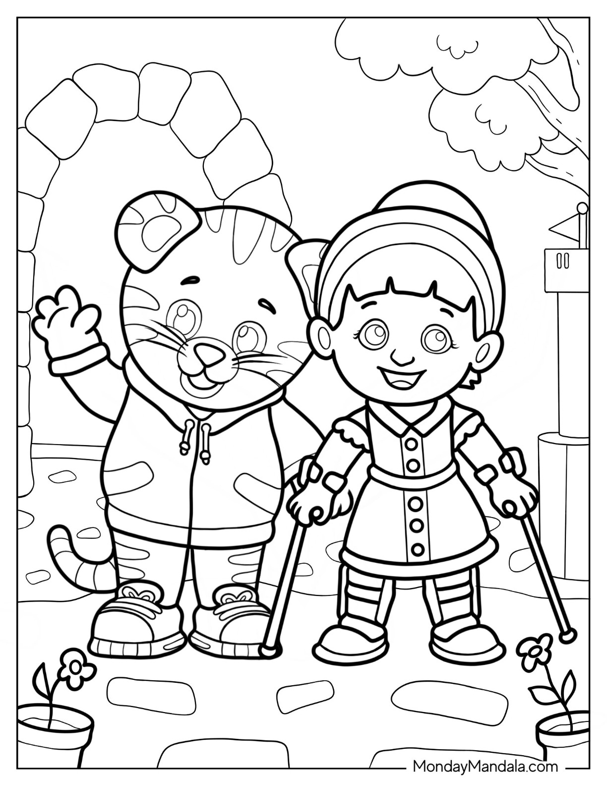 20 Daniel Tiger Coloring Pages (Free Pdf Printables) inside Free Printable Daniel Tiger Coloring Pages