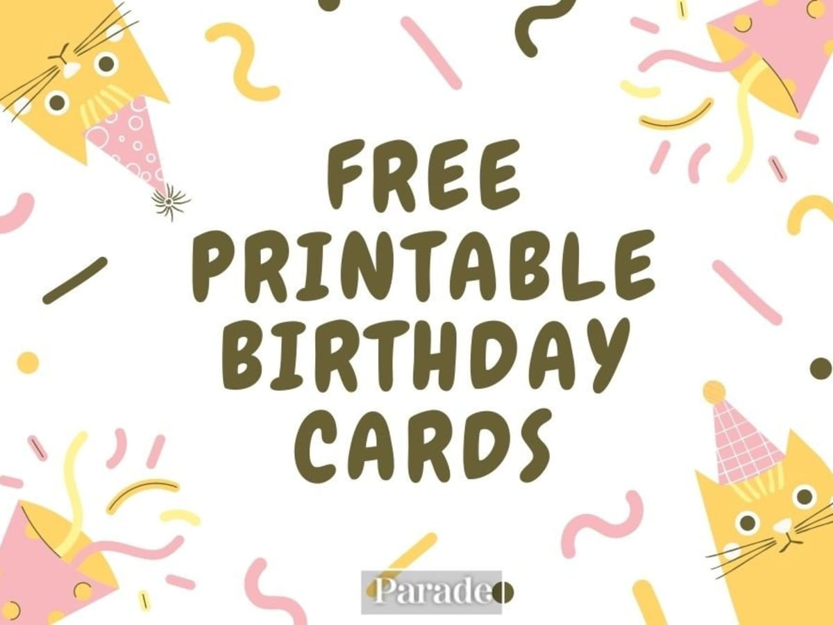 20 Free Printable Birthday Cards - Parade throughout Free Printable Greeting Cards No Sign Up