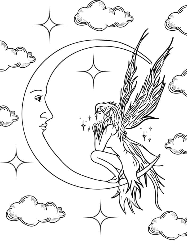 20 Free Printable Fairy Coloring Pages - Prudent Penny Pincher with regard to Free Printable Coloring Pages Fairies Adults