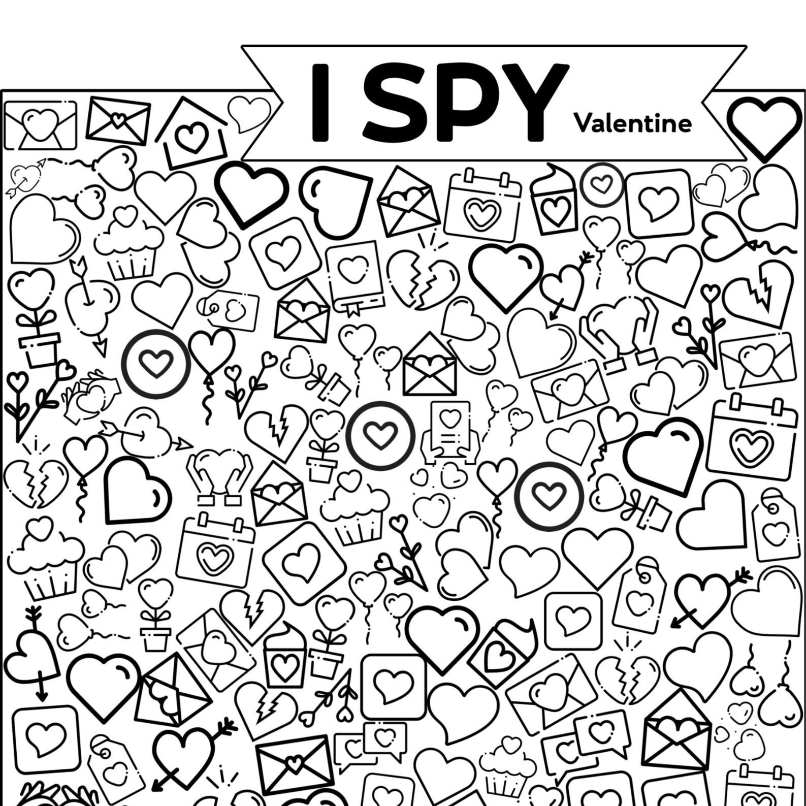 20+ I Spy Valentines Printables — Gathering Beauty pertaining to Free Printable Valentine Hidden Pictures