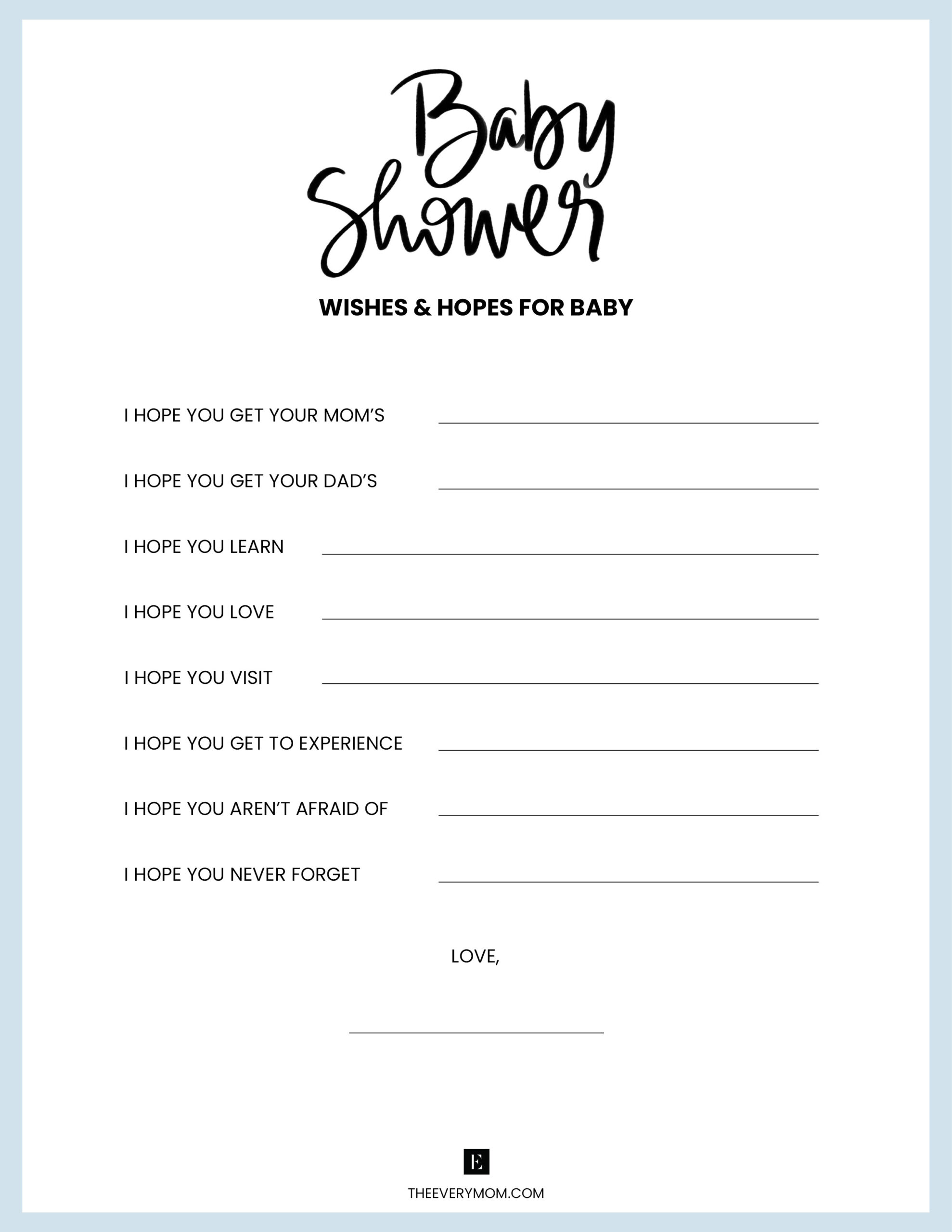 20 Of The Best Baby Shower Games (Plus, Free Printables!) with Free Baby Shower Games Printable Worksheets