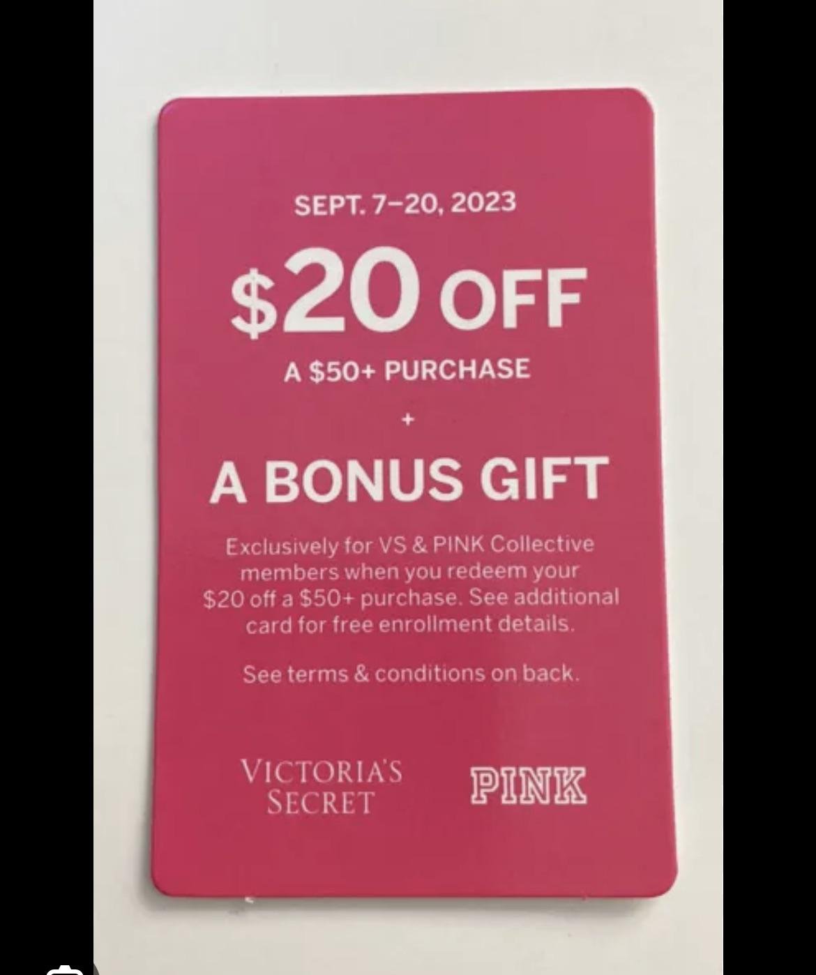 $20 Off $50 And Bonus Gift : R/Victoriassecret throughout Free Printable Coupons Victoria Secret