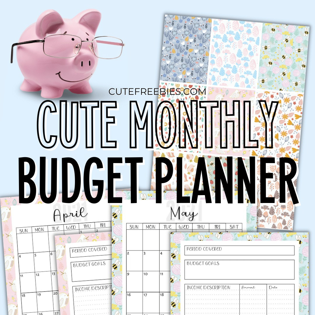 2024 Free Printable Monthly Budget Planner - Cute Freebies For You inside Budget Binder Printables 2025 Free