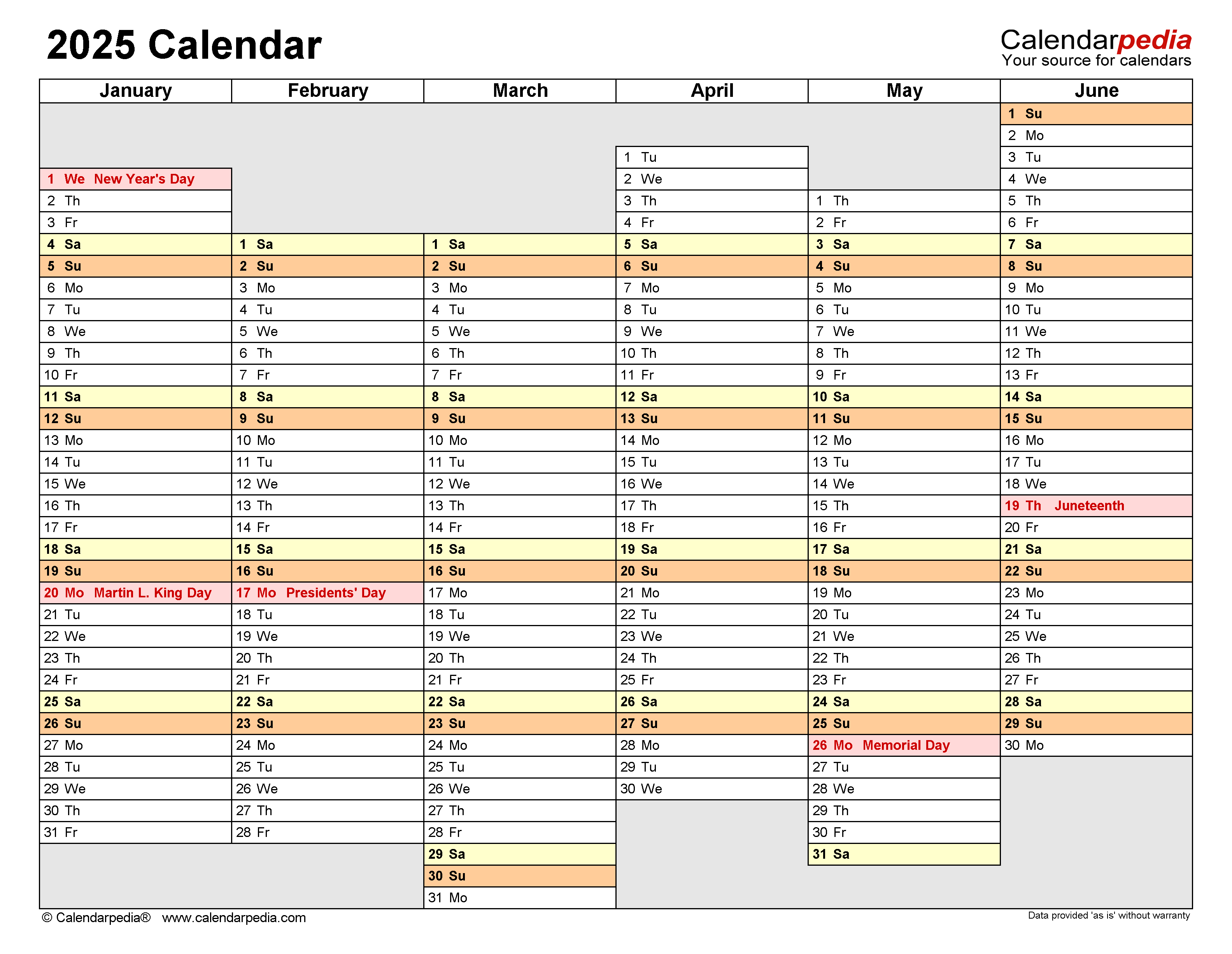 2025 Calendar - Free Printable Pdf Templates - Calendarpedia with regard to Free Printable Daily Planner 2025