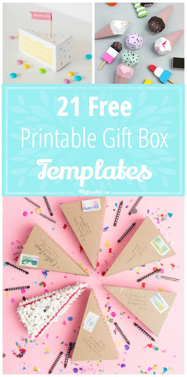 21 Free Printable Gift Box Templates regarding Printable Box Templates Free Download