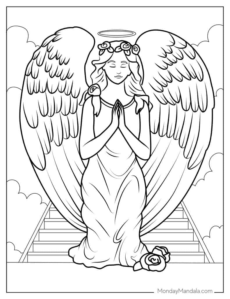 22 Angel Coloring Pages (Free Pdf Printables) with Free Printable Pictures Of Angels