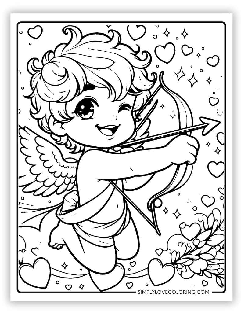 22 Cupid Coloring Pages (Free Pdf Printables) - Simply Love Coloring for Free Printable Pictures Of Cupid