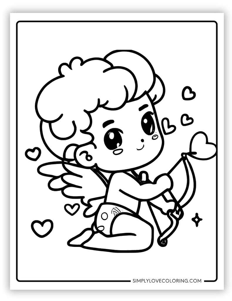 22 Cupid Coloring Pages (Free Pdf Printables) - Simply Love Coloring pertaining to Free Printable Pictures Of Cupid