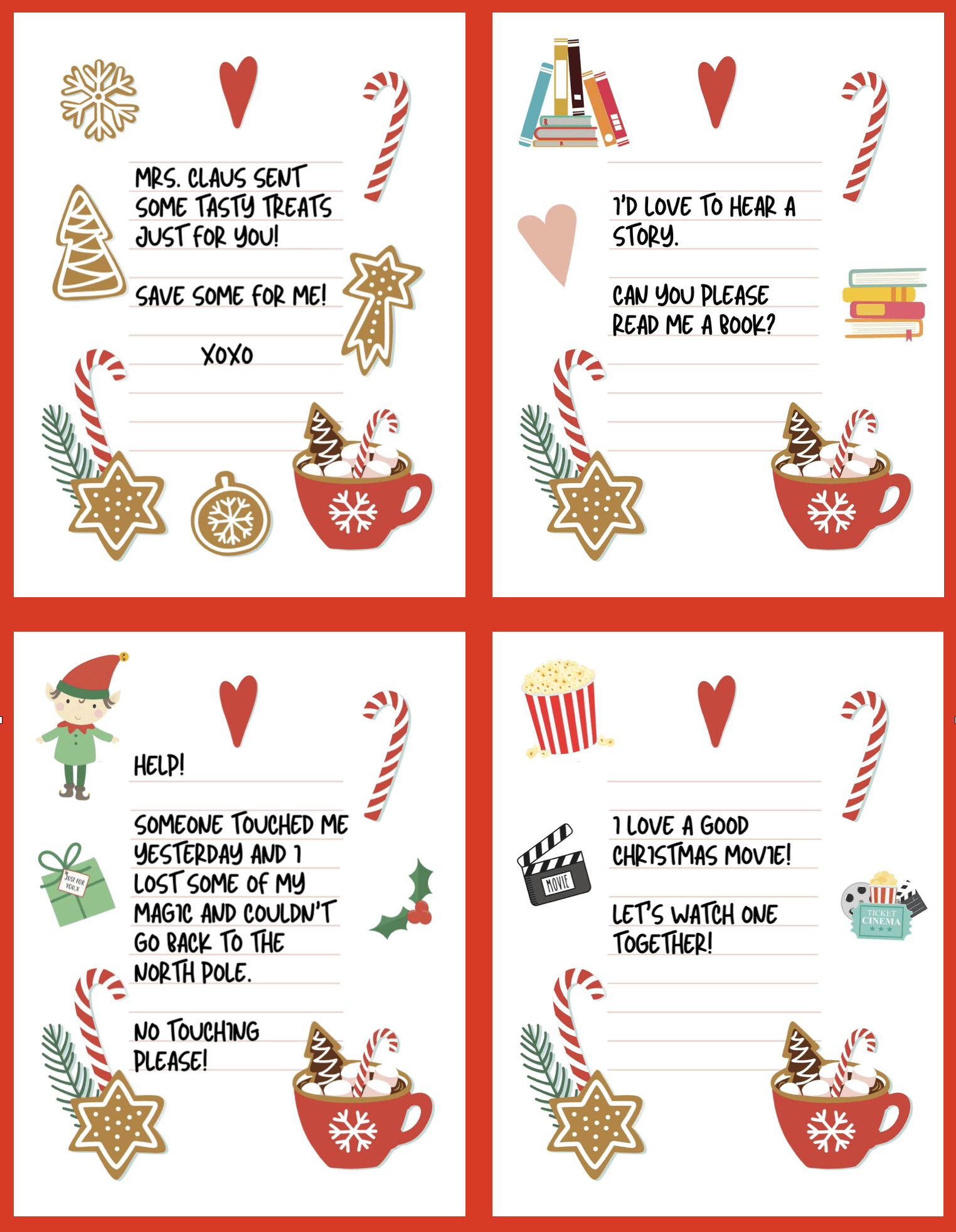 24 Free Elf On The Shelf Notes Printables - Make Life Lovely intended for Free Printable Elf On The Shelf Notes