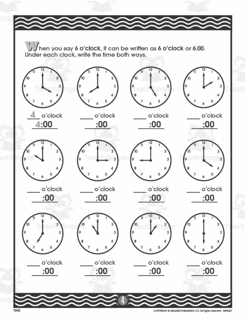 24 Of The Best 1St Grade Time Worksheets - The Teach Simple Blog inside Free Printable Telling Time Worksheets For 1St Grade