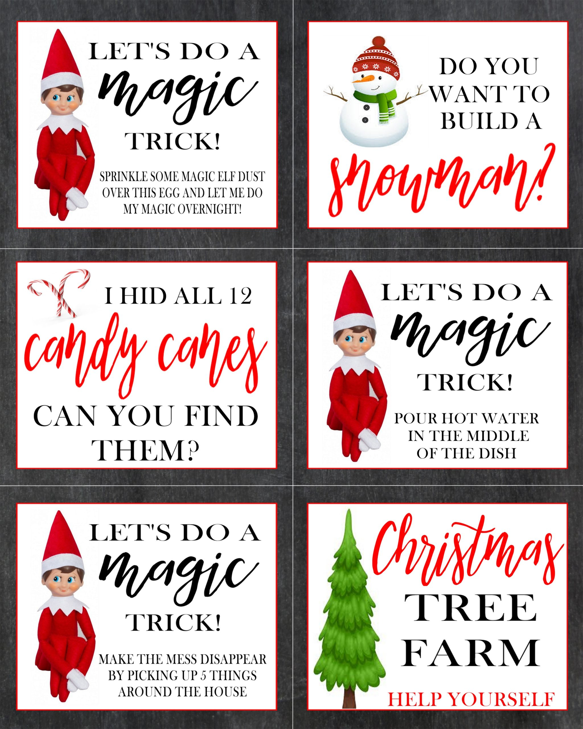 25 Easy Elf On The Shelf Ideas - Crisp Collective intended for Elf On The Shelf Free Printable Ideas