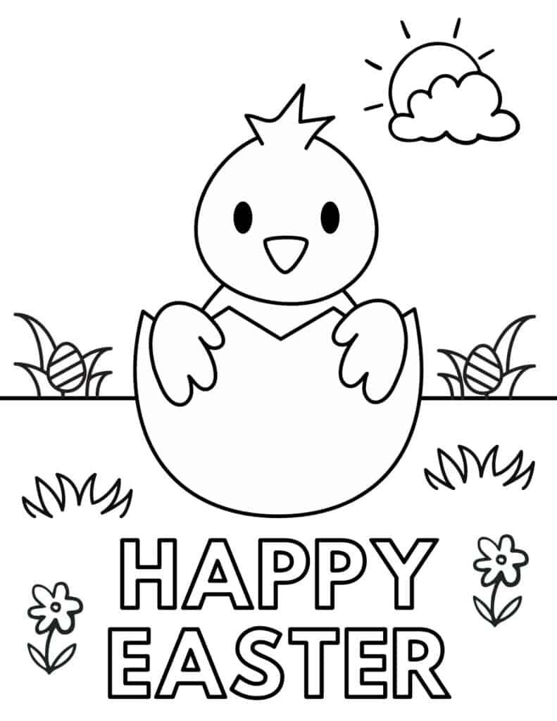 25 Free Printable Easter Coloring Pages For Kids - Prudent Penny within Free Printable Easter Coloring Pages for Toddlers