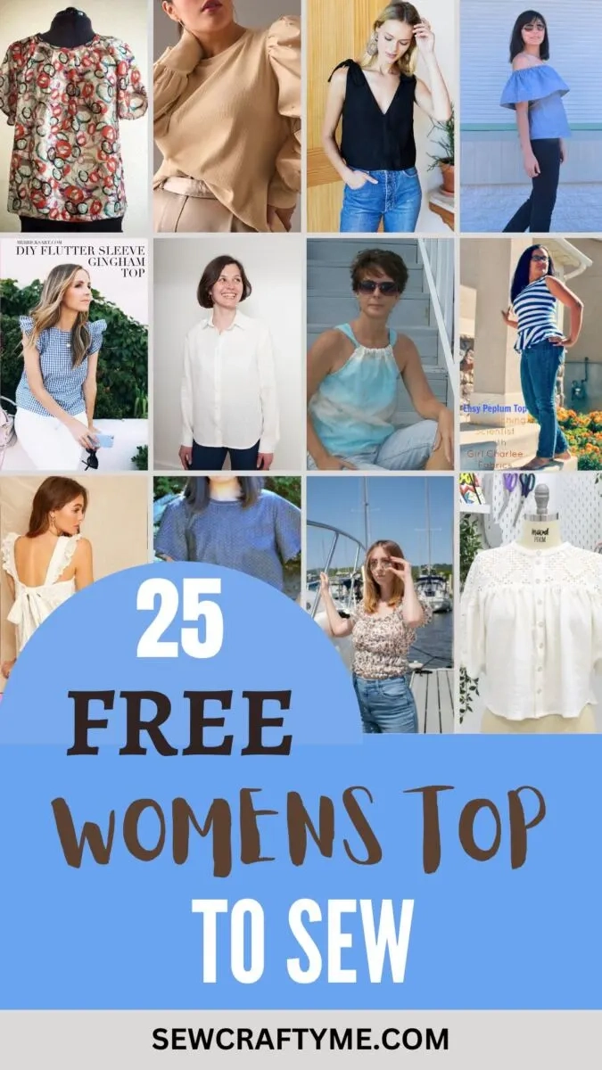 25 Free Women&amp;#039;S Top Sewing Patterns - Sew Crafty Me for Free Printable Blouse Sewing Patterns