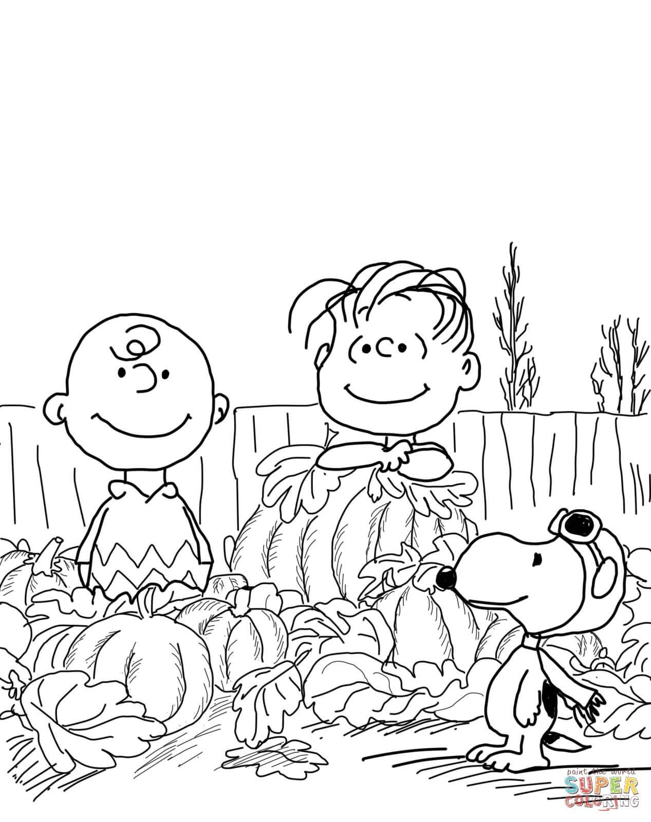 25+ Marvelous Photo Of Peanuts Coloring Pages - Davemelillo regarding Free Printable Charlie Brown Halloween Coloring Pages