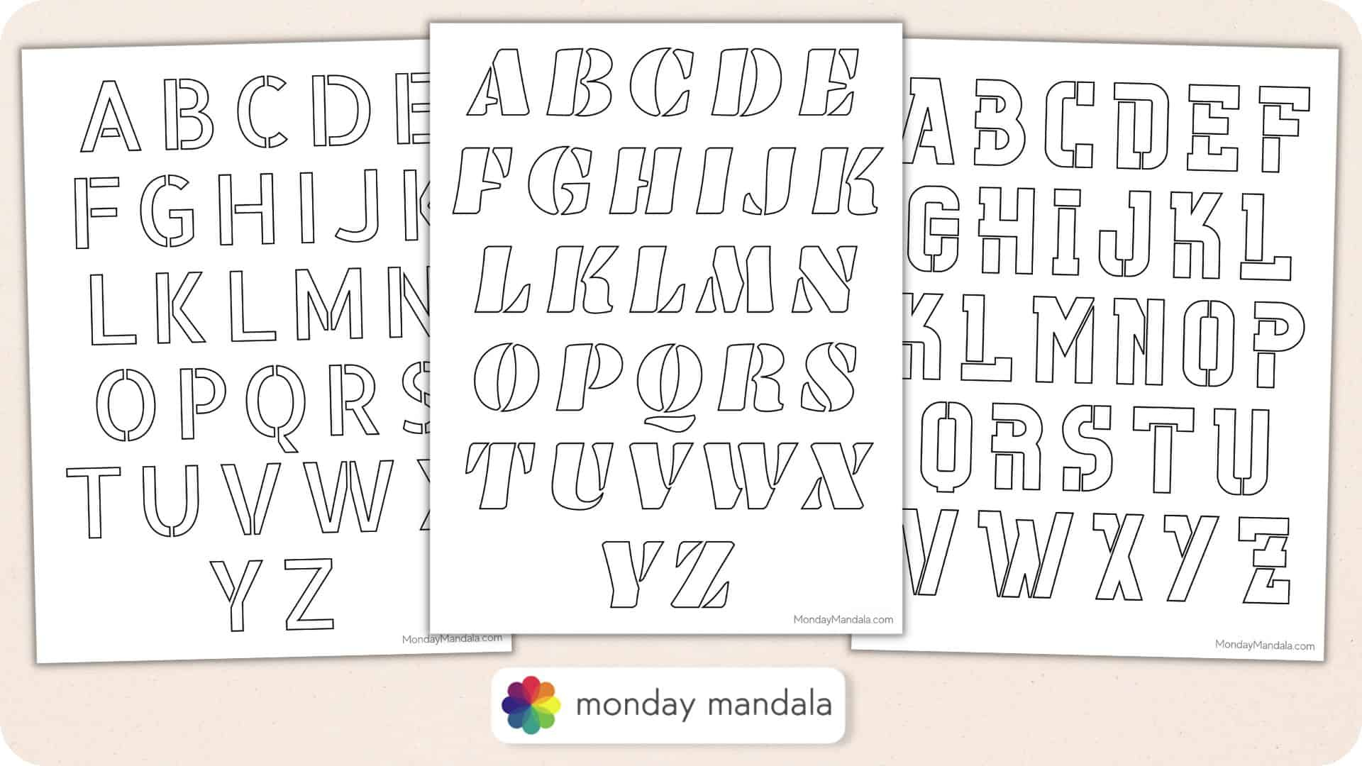 250 Letter &amp;amp; Number Stencils (Free Pdf Printables) throughout Free Printable 10 Inch Letter Stencils