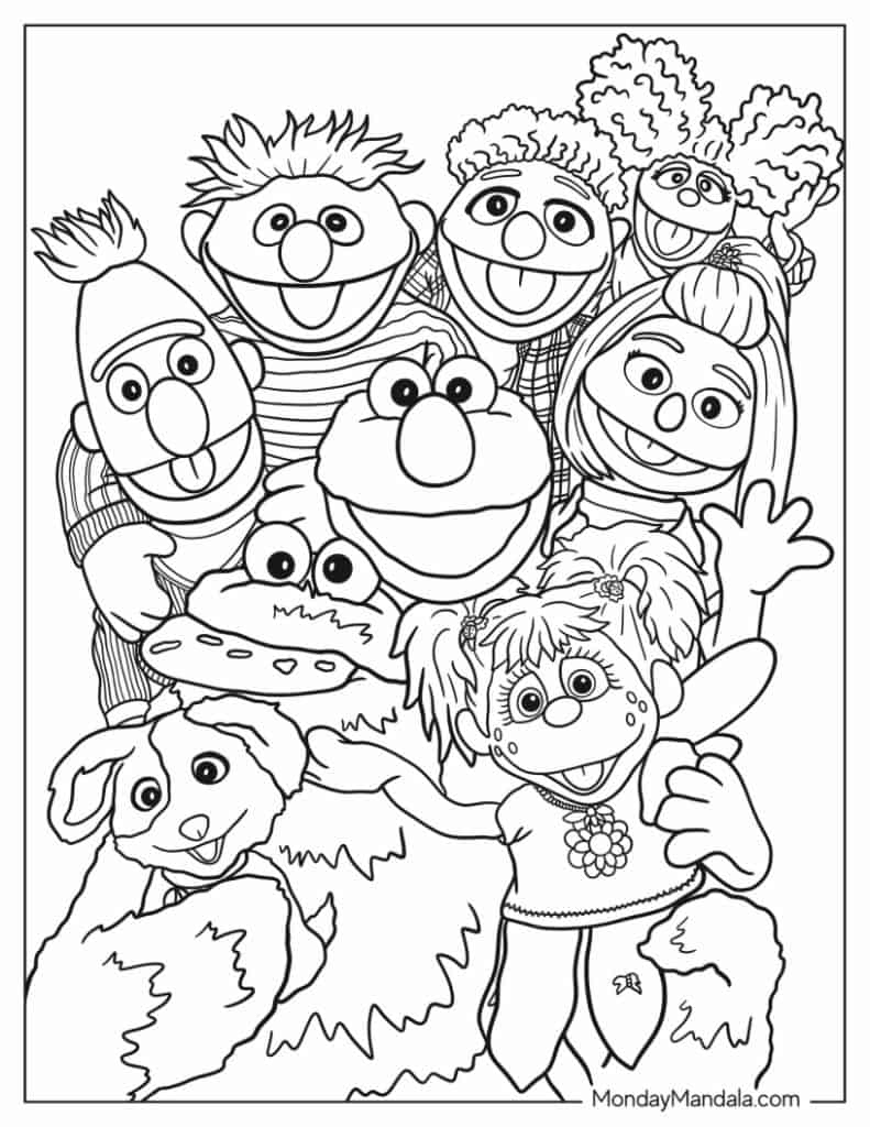 26 Sesame Street Coloring Pages (Free Pdf Printables) inside Free Printable Coloring Pages Sesame Street Characters