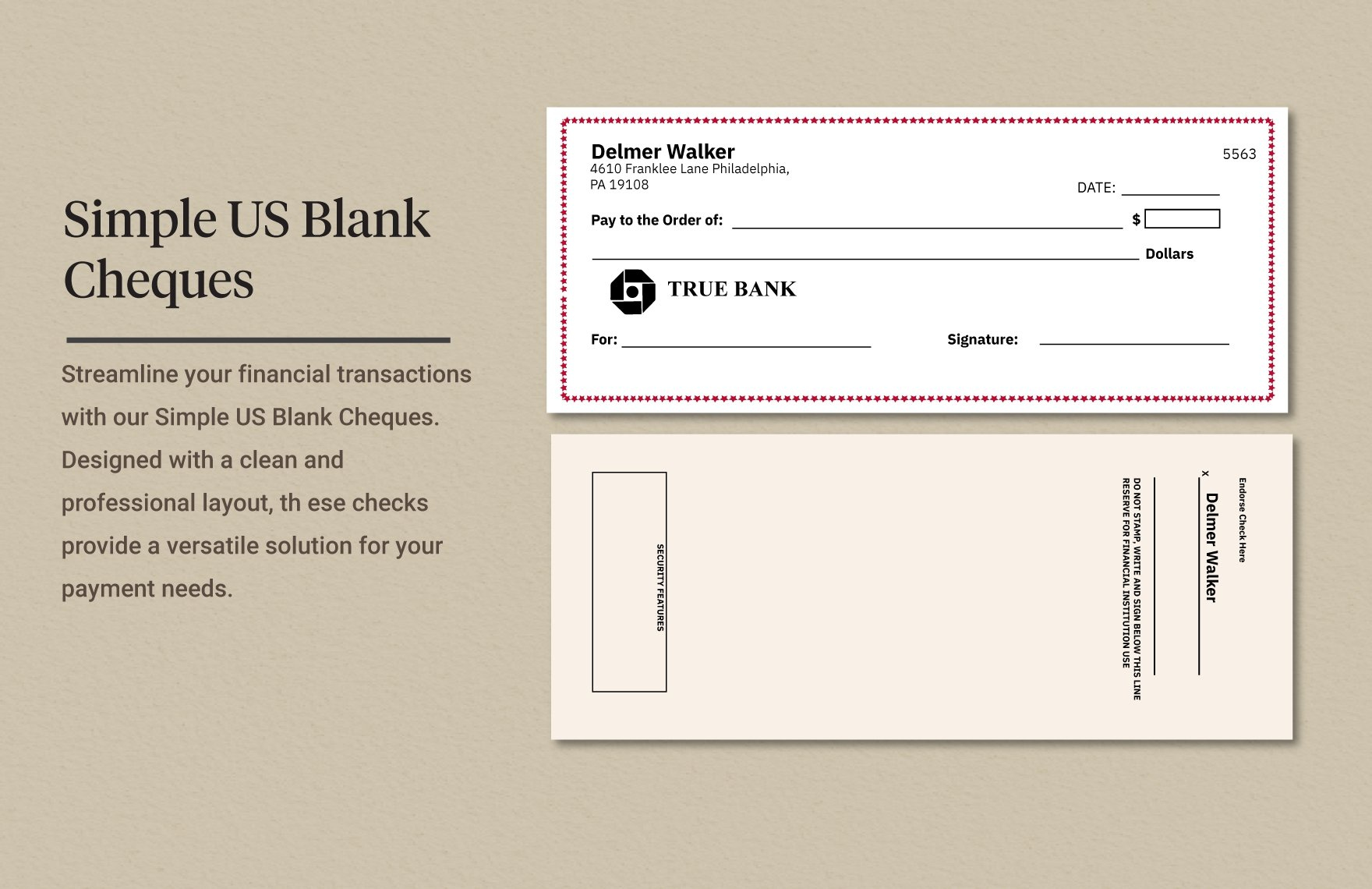 28+ Blank Check Template - Doc, Psd, Pdf &amp;amp; Vector Formats inside Free Printable Checks Template