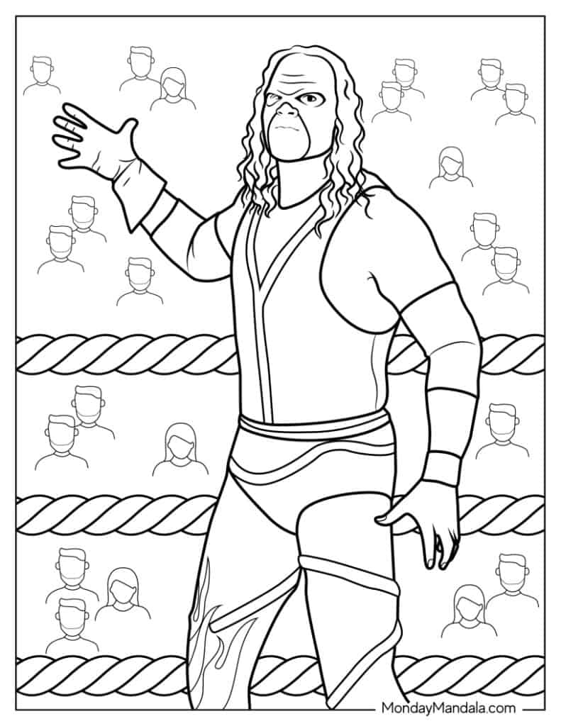 28 Wrestling &amp;amp; Wwe Coloring Pages (Free Pdf Printables) with regard to Wwe Colouring Pages Free Printable