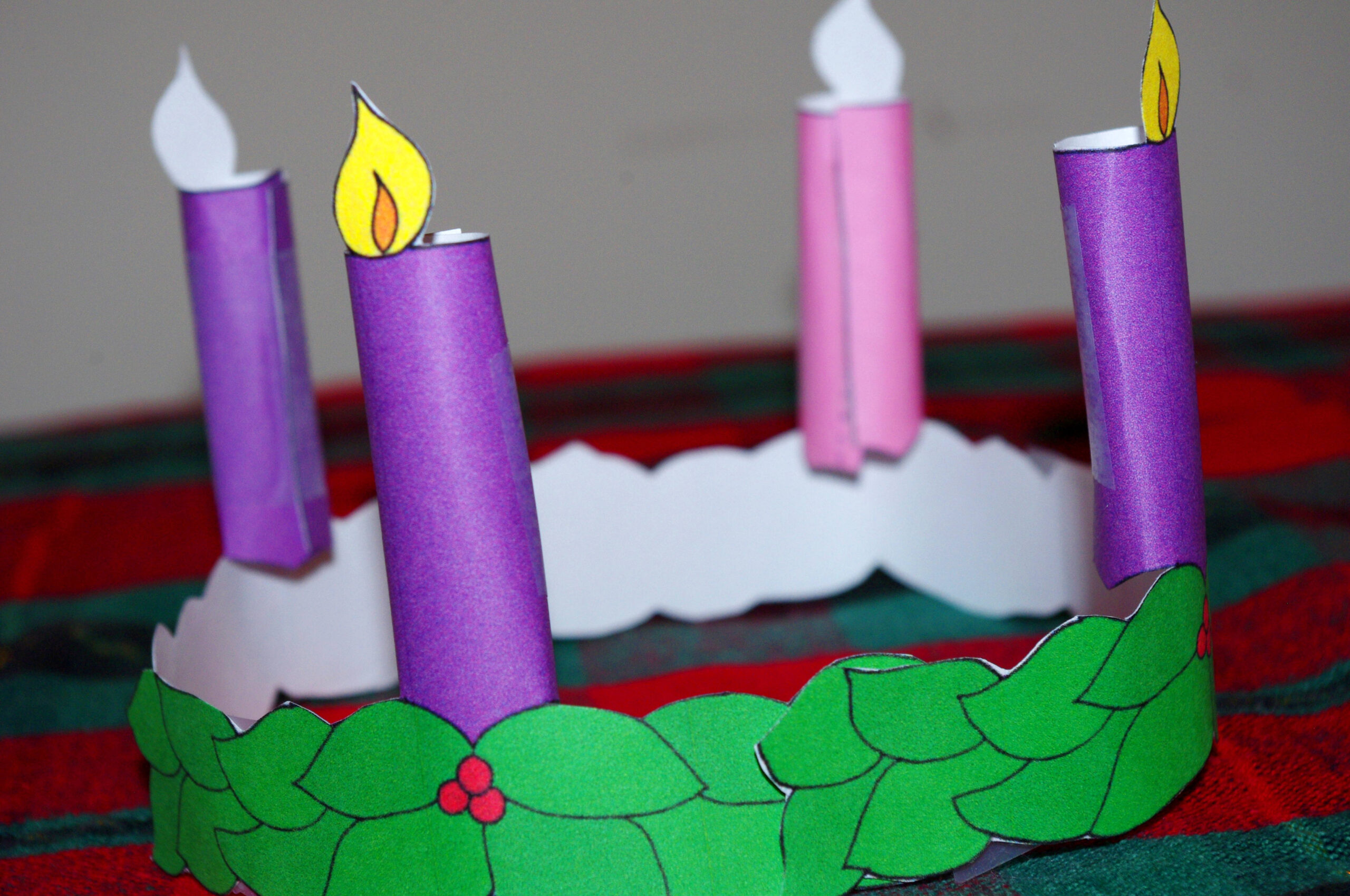 3-D Printable Advent Wreath - Drawn2Bcreative with regard to Free Printable Advent Wreath