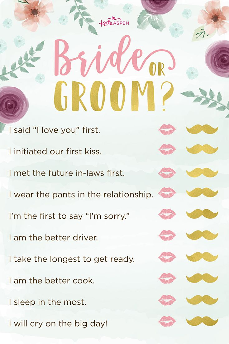 3 Exciting Bridal Shower Games + Printables! | Bridal Shower Games in Free Printable Bridal Shower Games