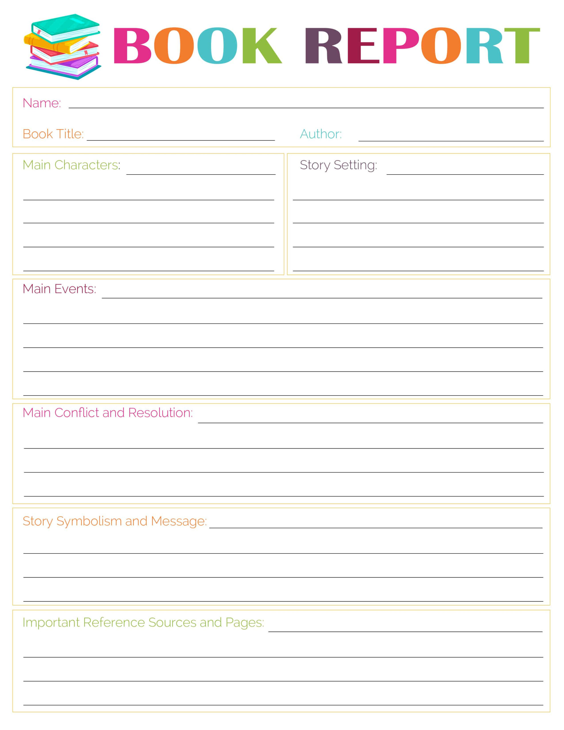 3 Free Printable Book Report Templates - Freebie Finding Mom for Free Printable Book Report Forms for Elementary Students