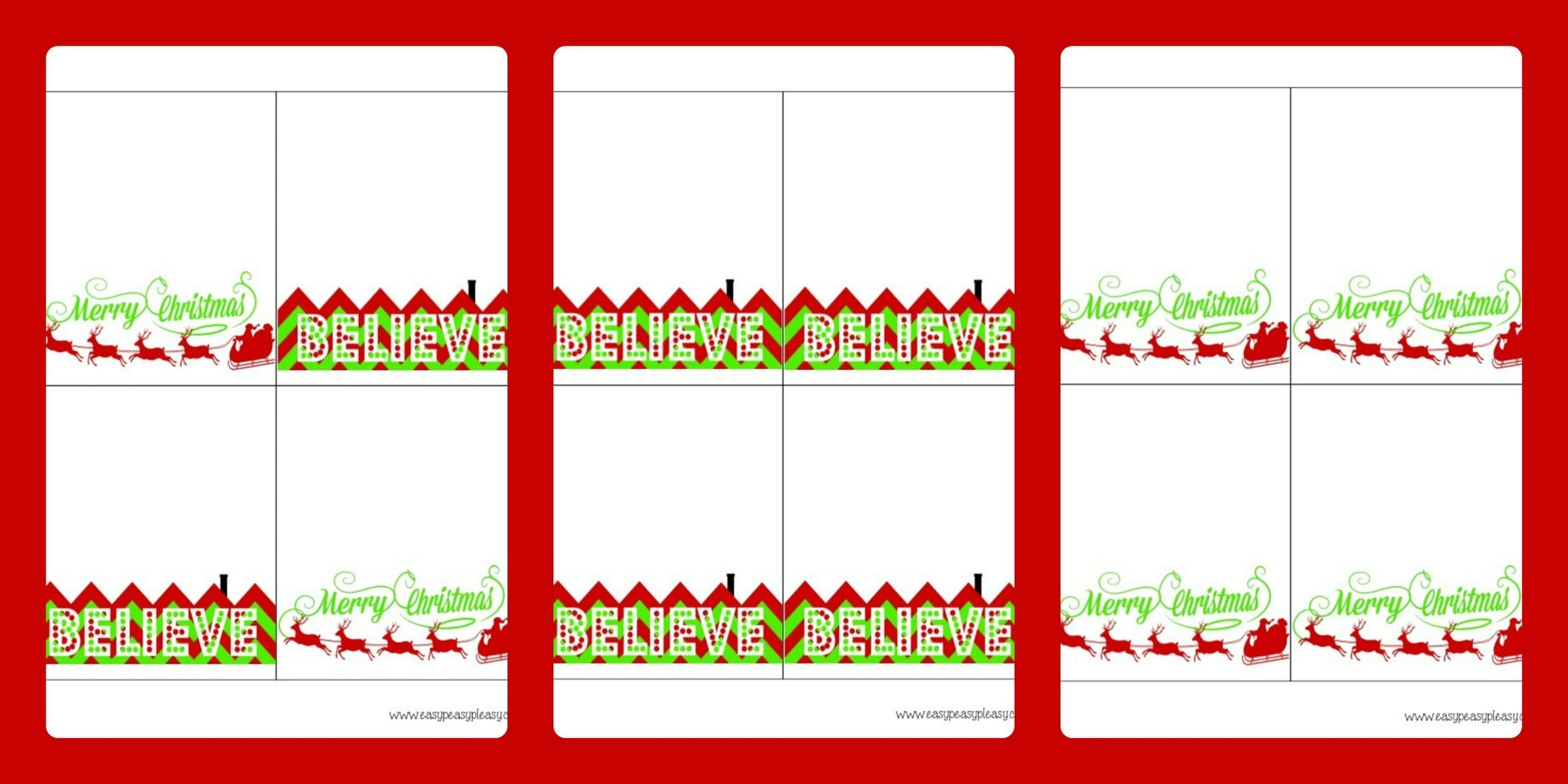 3 Free Printable Christmas Treat Bag Toppers - Easy Peasy Pleasy for Free Printable Christmas Bag Toppers Templates