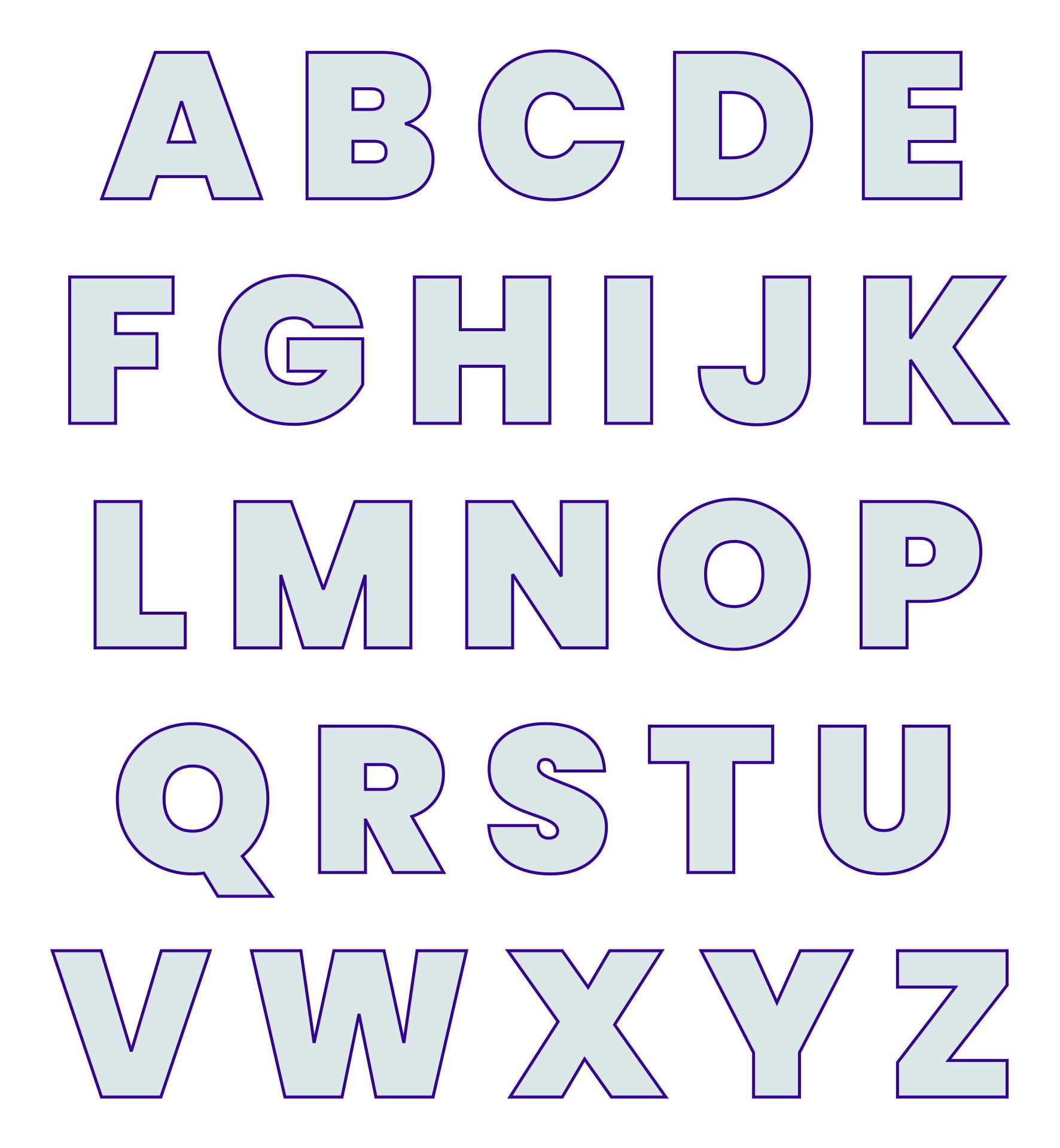 3 Inch Alphabet Letters - 10 Free Pdf Printables | Printablee for Free Printable 3 Inch Number Stencils