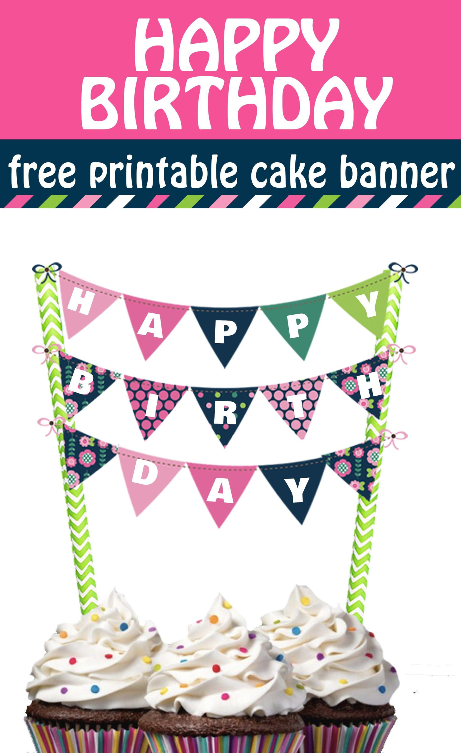 30+ Elegant Picture Of Happy Birthday Cake Banner - Davemelillo pertaining to Free Printable Cake Banner Templates