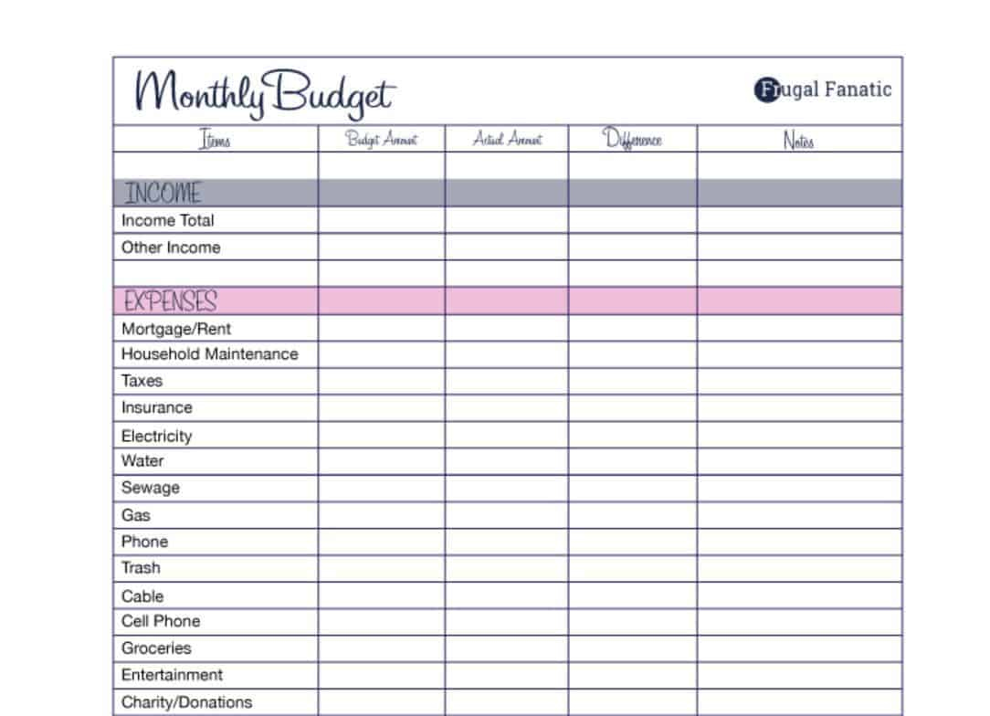 30 Free Budget Templates To Organize Your Finances In 2024 intended for Free Printable Budget Planner Uk