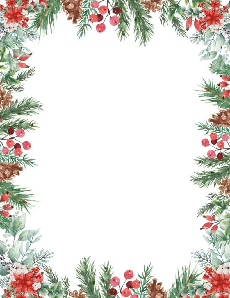 30+ Free Printable Christmas Border Printable Templates - The for Free Printable Christmas Borders