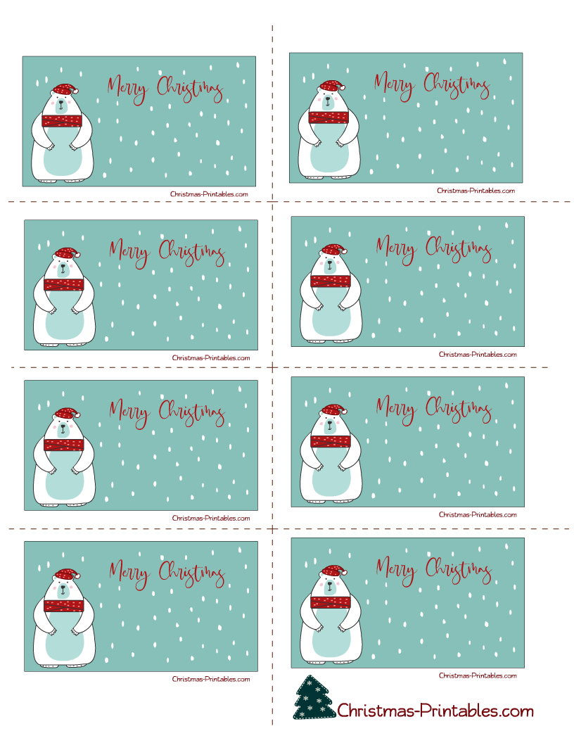 30 Free Printable Christmas Labels regarding Free Printable Holiday Labels