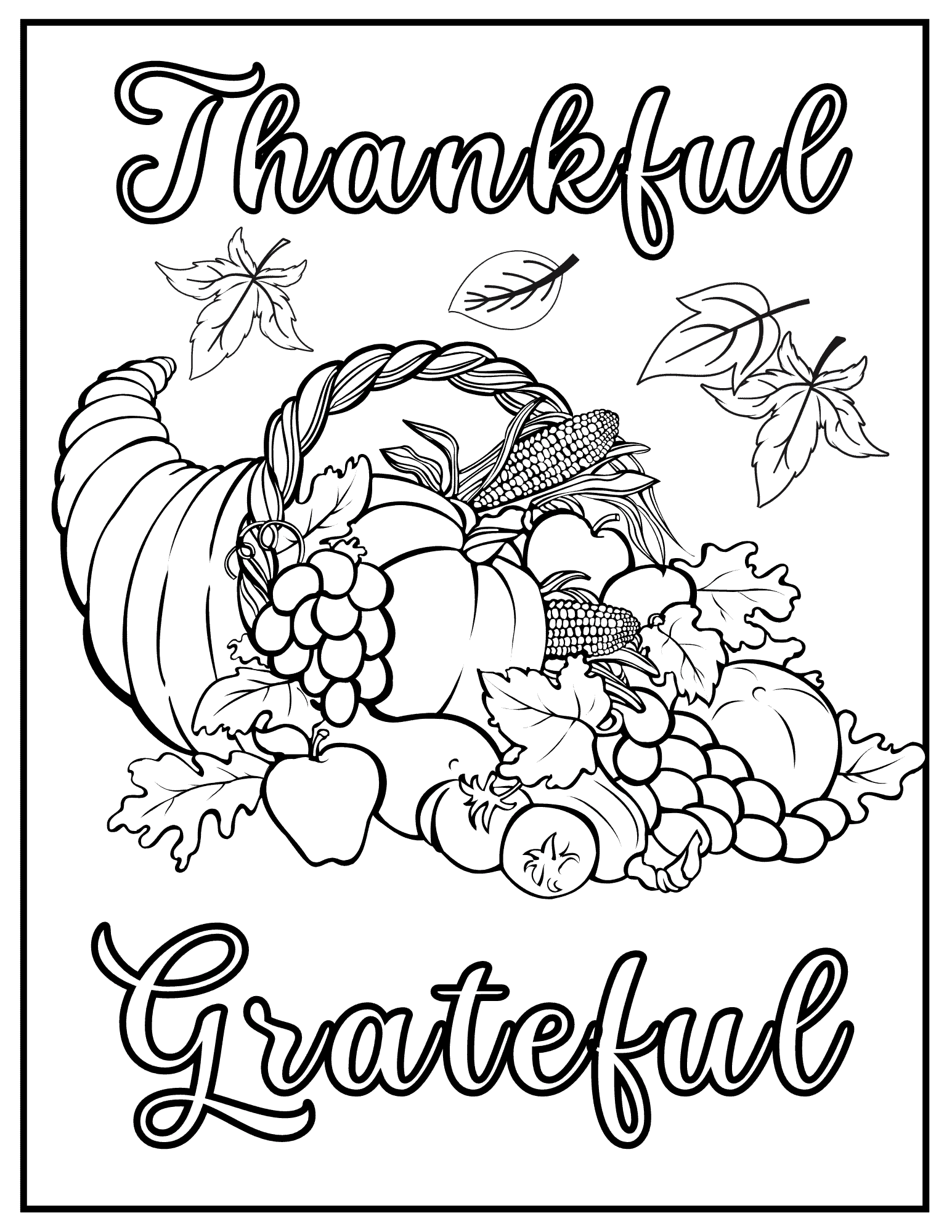 30 Free Printable Fall Coloring Pages - Prudent Penny Pincher inside Free Printable Fall Harvest Coloring Pages