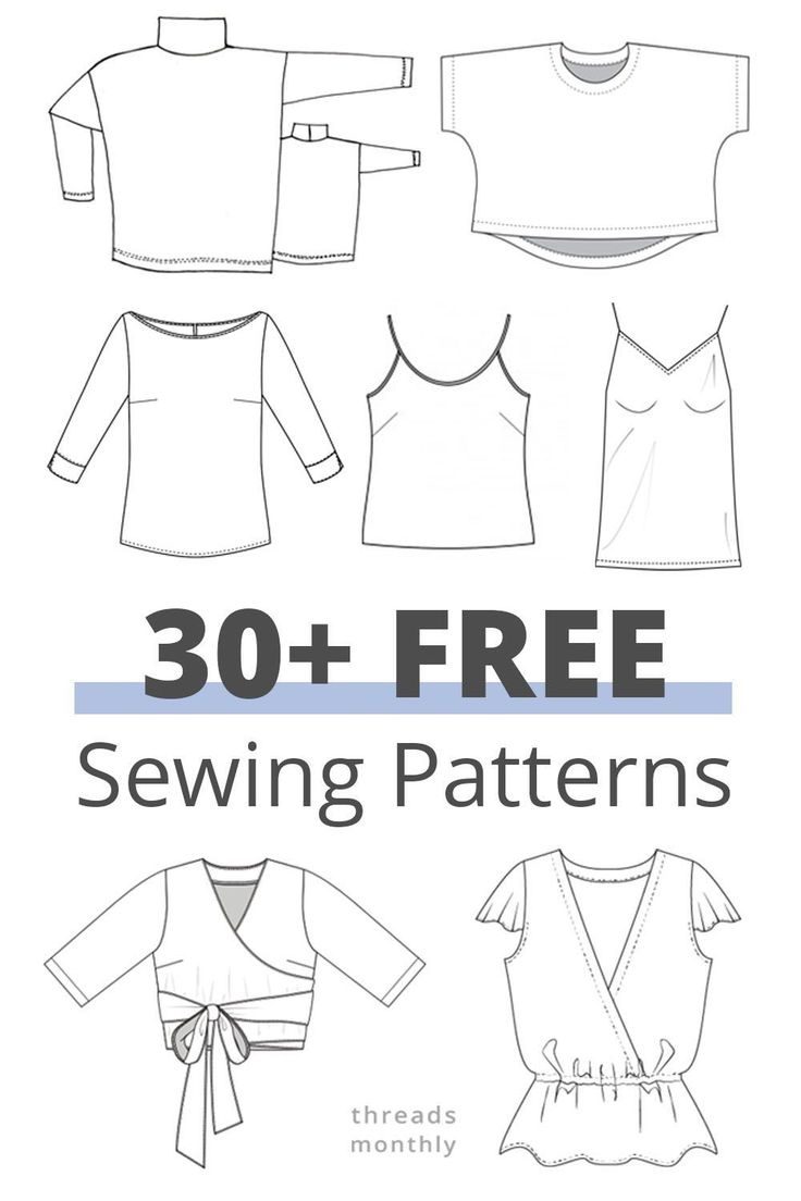 30 Free Sewing Patterns For Tops (Women) | Inc. Plus Size | T inside Free Printable Plus Size Sewing Patterns