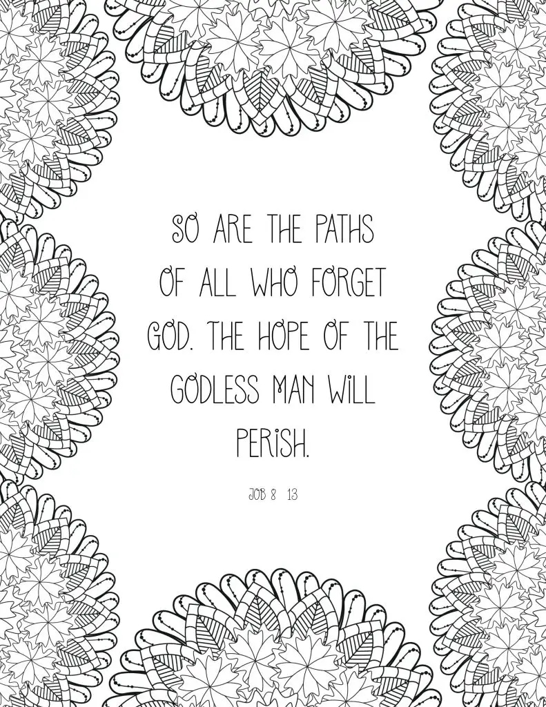 30 Printable Bible Verse Coloring Pages On Hope - My Printable Faith intended for Free Printable Bible Coloring Pages With Scriptures